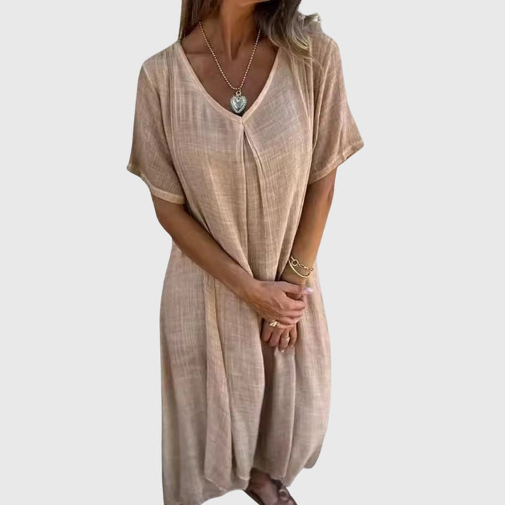 Duttini | Elegant Lightweight V-Neck Dress for Women