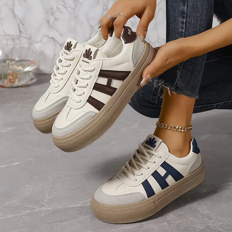 Duttini | Soft-Step Retro-Inspired Platform Trainers With Contrast Details