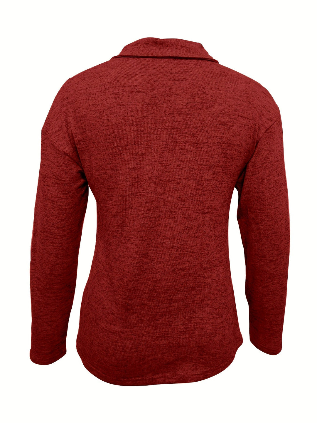 Duttini | Chic Half Zip Pullover Long Sleeve Casual Top