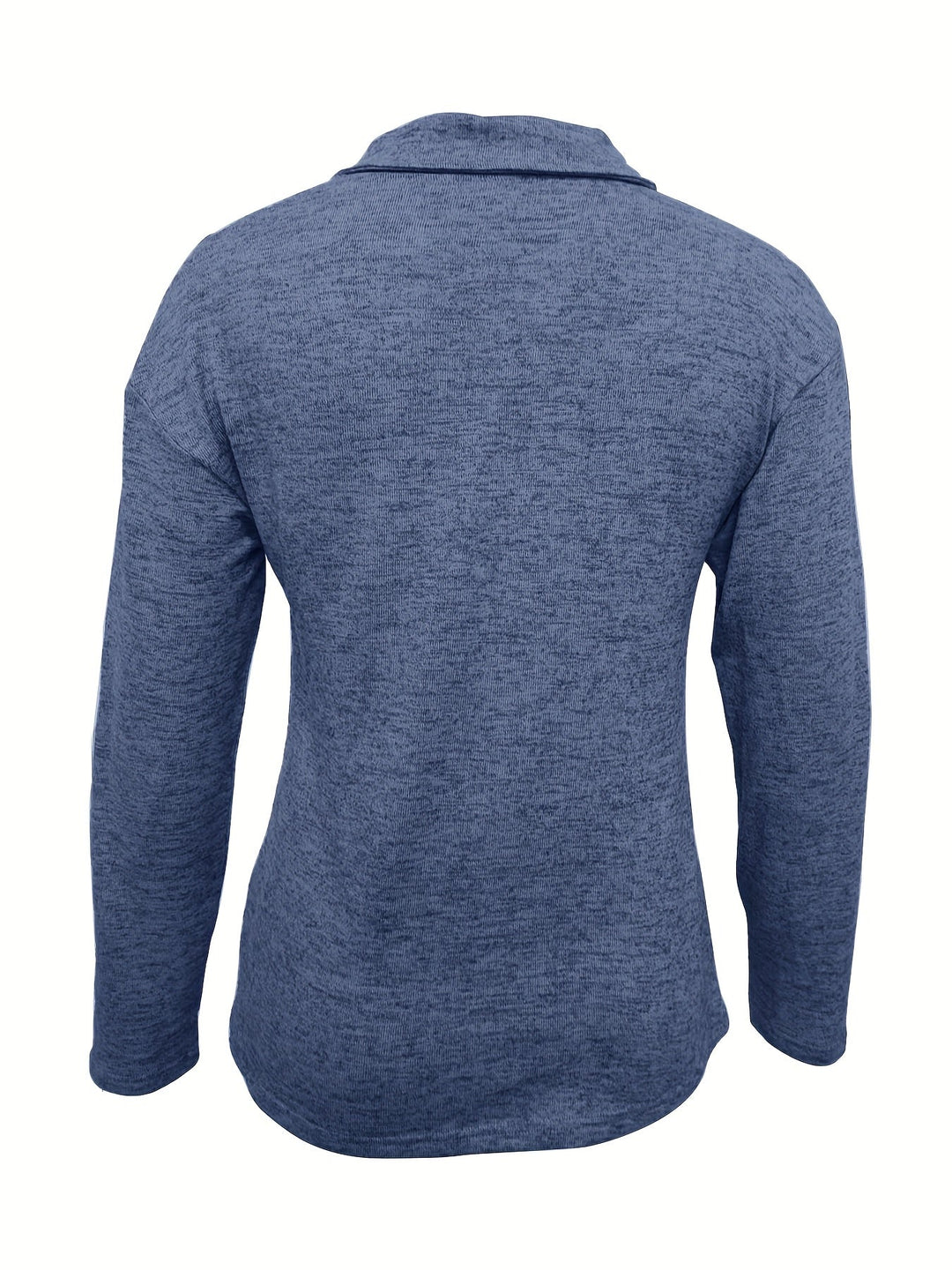 Duttini | Chic Half Zip Pullover Long Sleeve Casual Top
