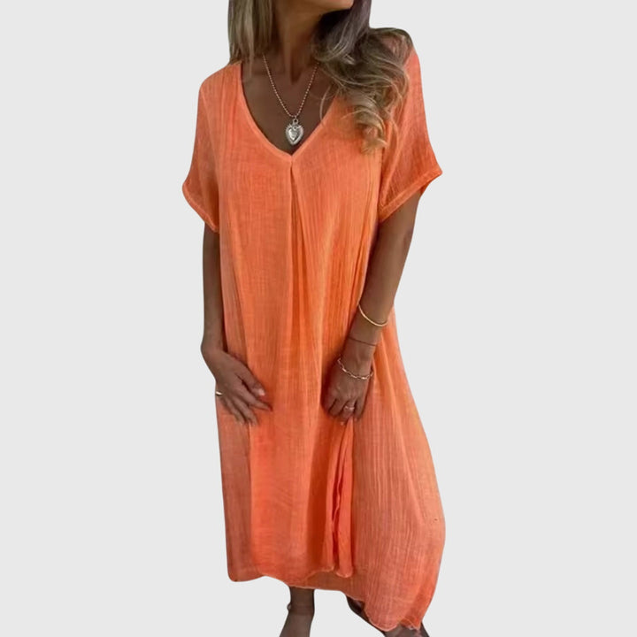 Duttini | Elegant Lightweight V-Neck Dress for Women