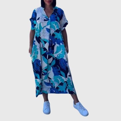 Duttini | Summer Dress for Women in Lightweight Fabric, Fit and Flare, White