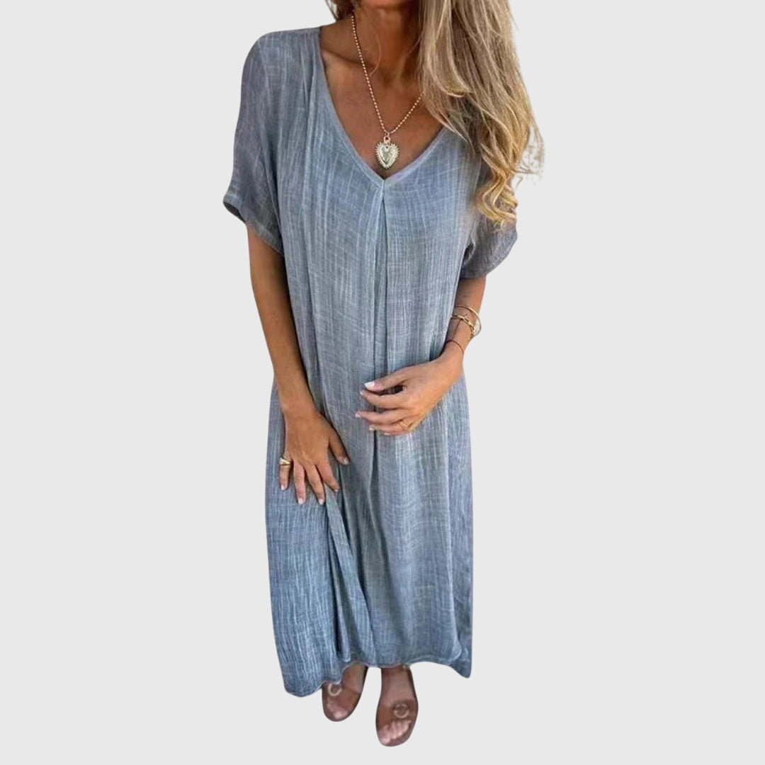 Duttini | Elegant Lightweight V-Neck Dress for Women