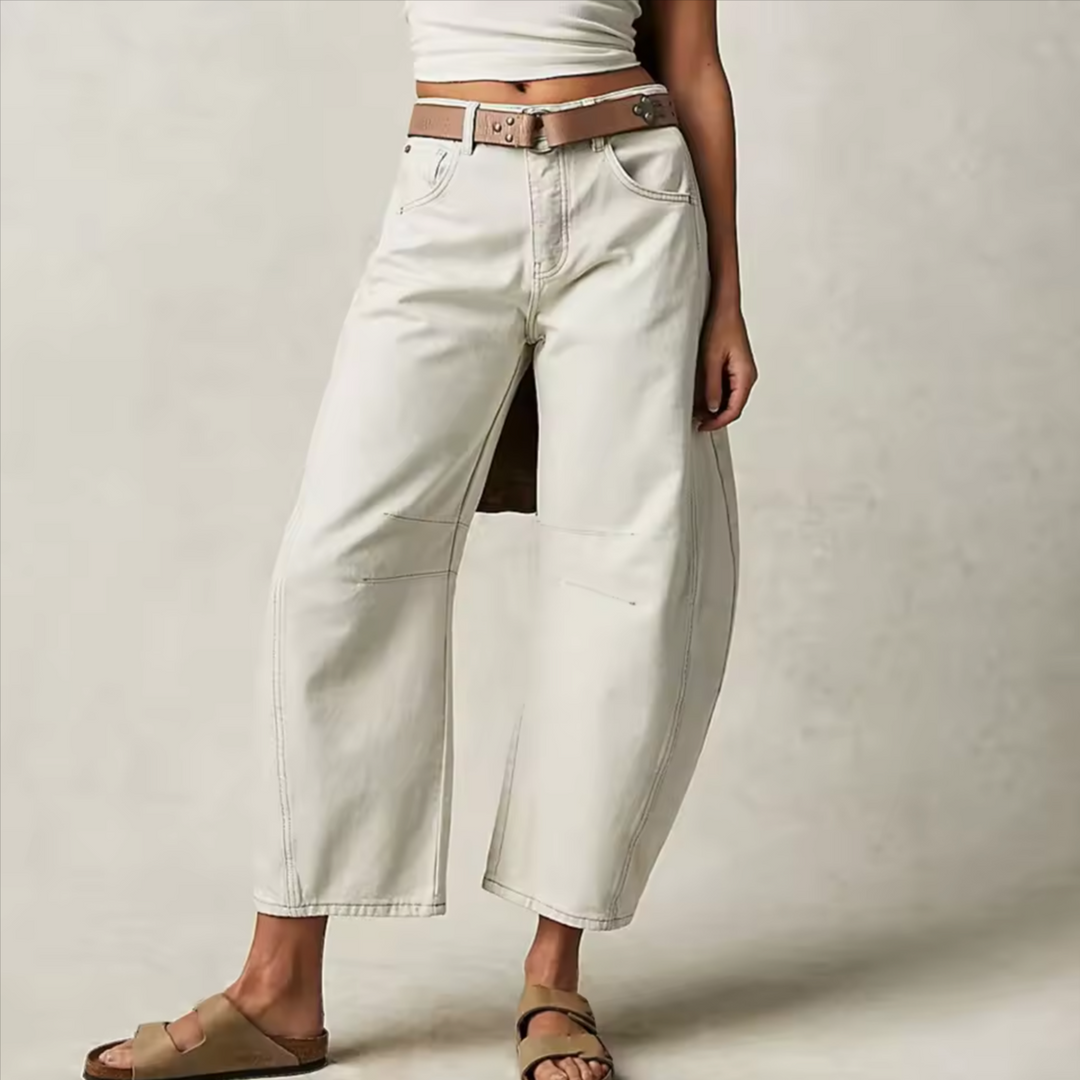 Duttini | Barrel-Leg Denim Jeans for Women