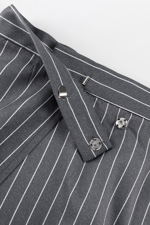 Duttini | Striped Suit Blazer Two Piece Set