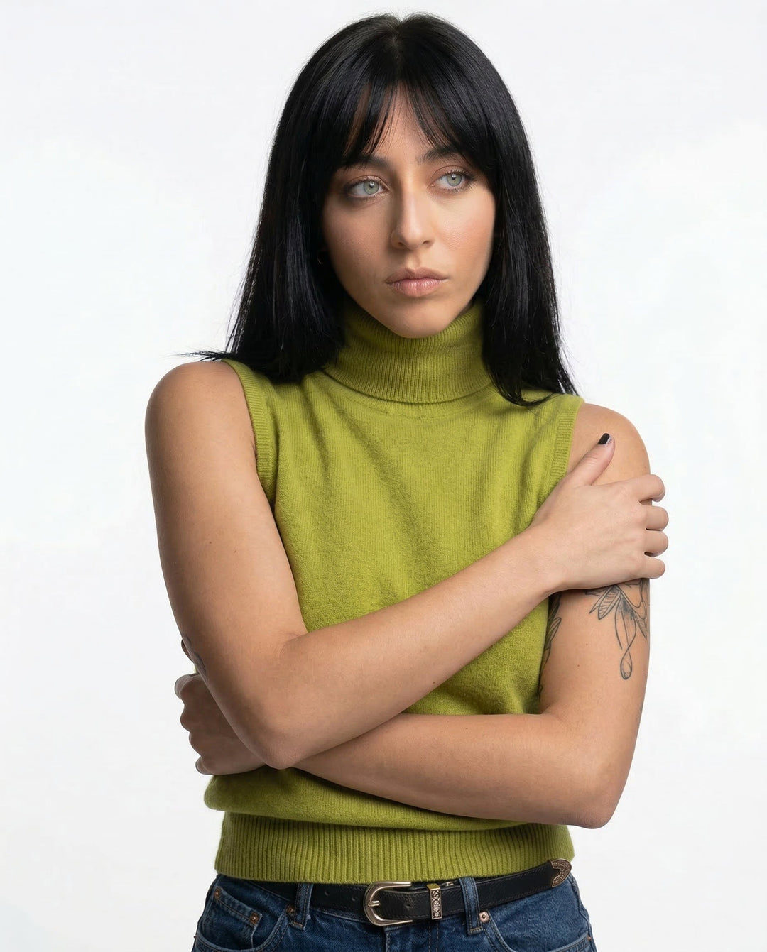 Duttini | High-Neck Vest for Women in Premium Fabric