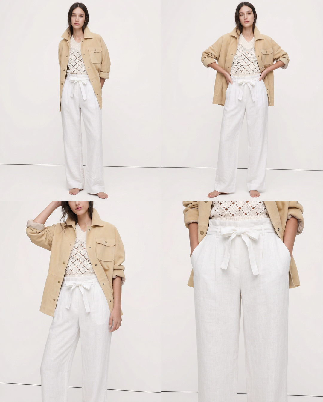 Duttini | Linen Wide Leg Pant for Women in Ruffle Style