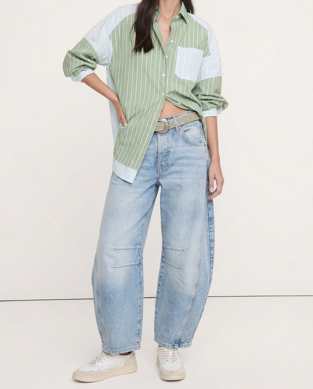 Duttini | Barrel-Leg Denim Jeans for Women