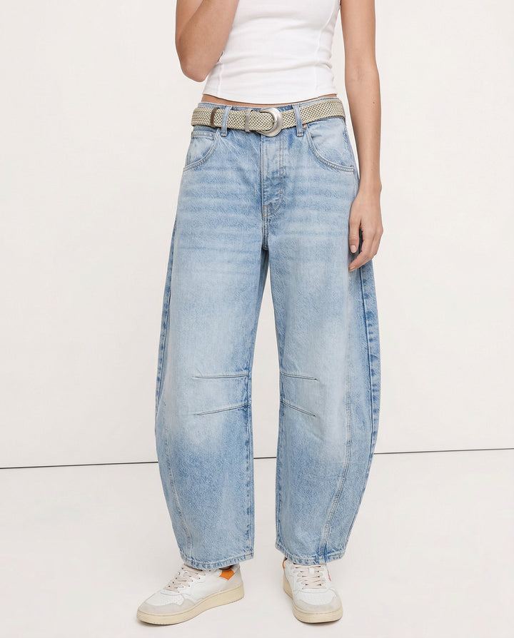Duttini | Barrel-Leg Denim Jeans for Women