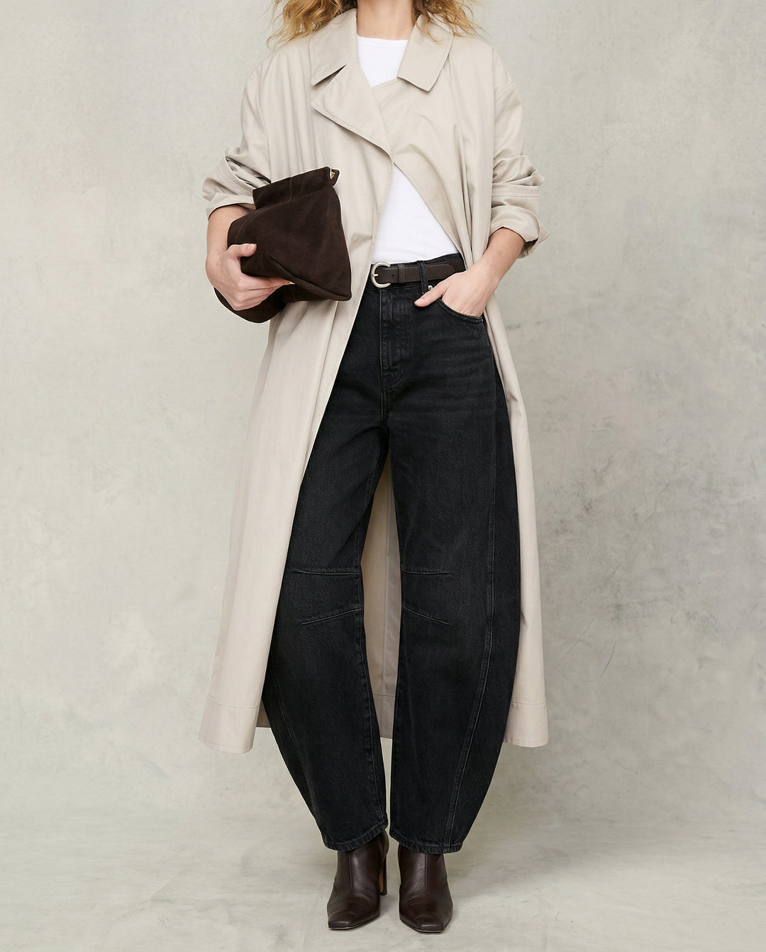 Duttini | Barrel-Leg Denim Jeans for Women