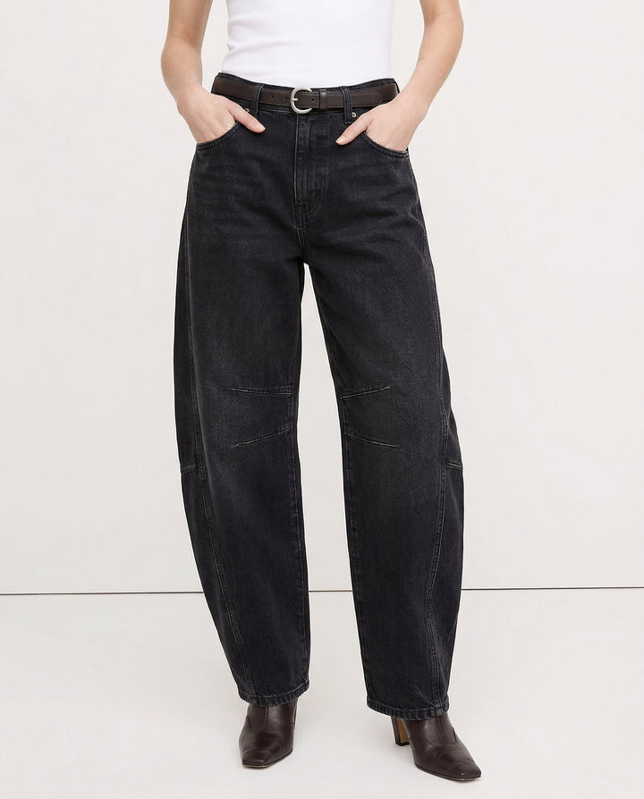 Duttini | Barrel-Leg Denim Jeans for Women
