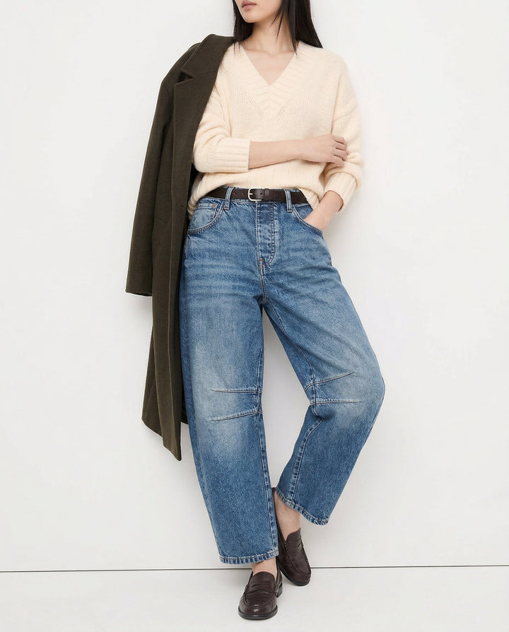 Duttini | Barrel-Leg Denim Jeans for Women