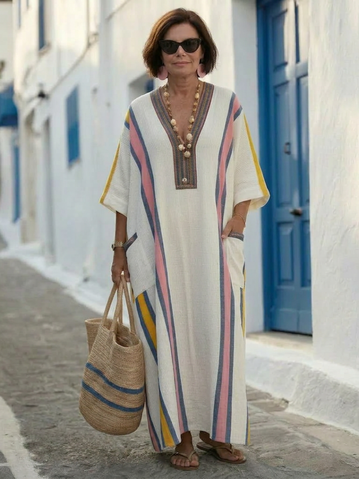 Duttini | Chic V Neck Pocket Maxi Dress Made to Turn Heads