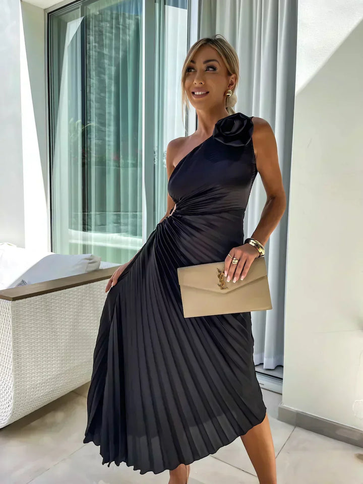 Duttini | Graceful Wedding Guest Floral Dress For Garden Wedding