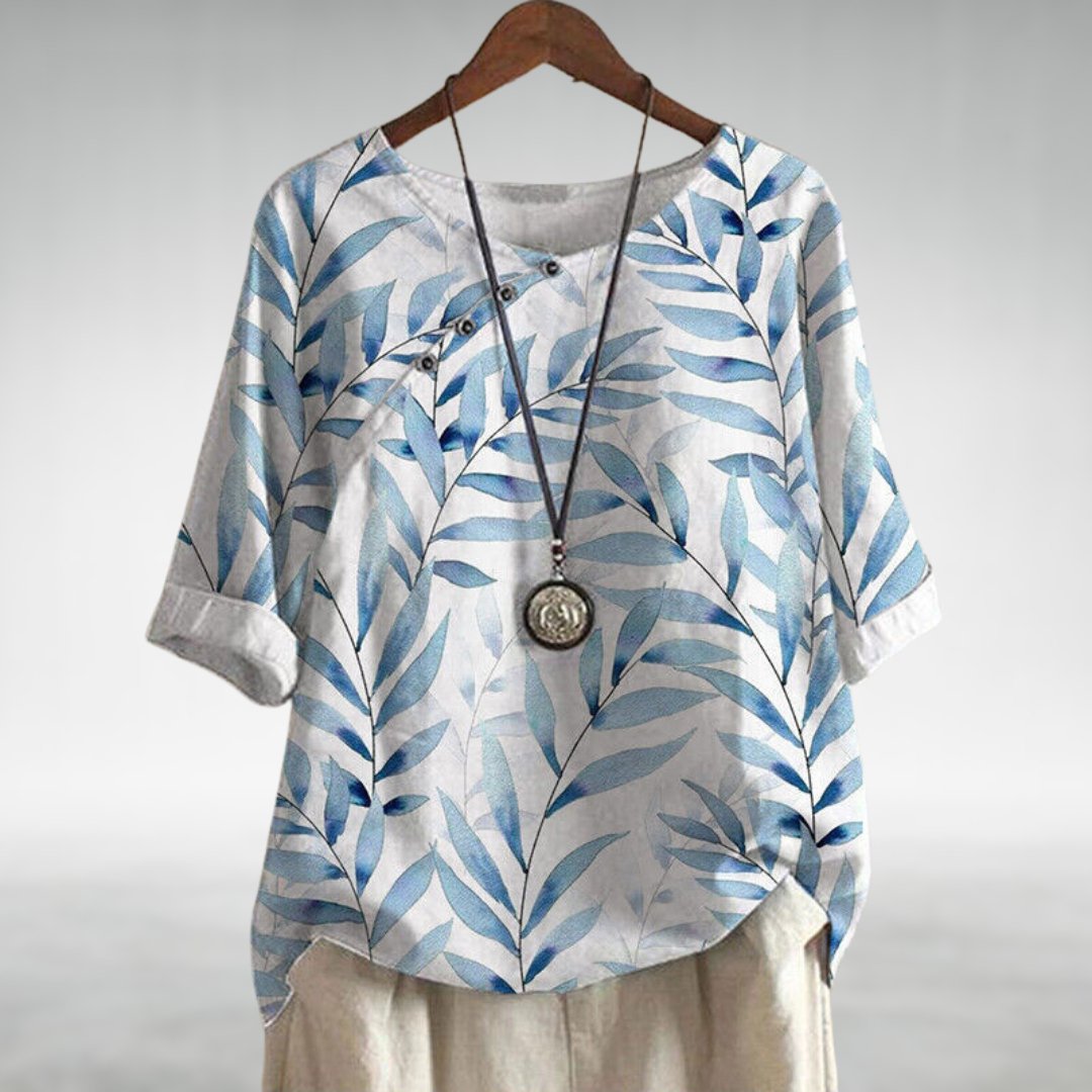 Duttini | Chic Blouse With A Playful Flair with Graceful Drape