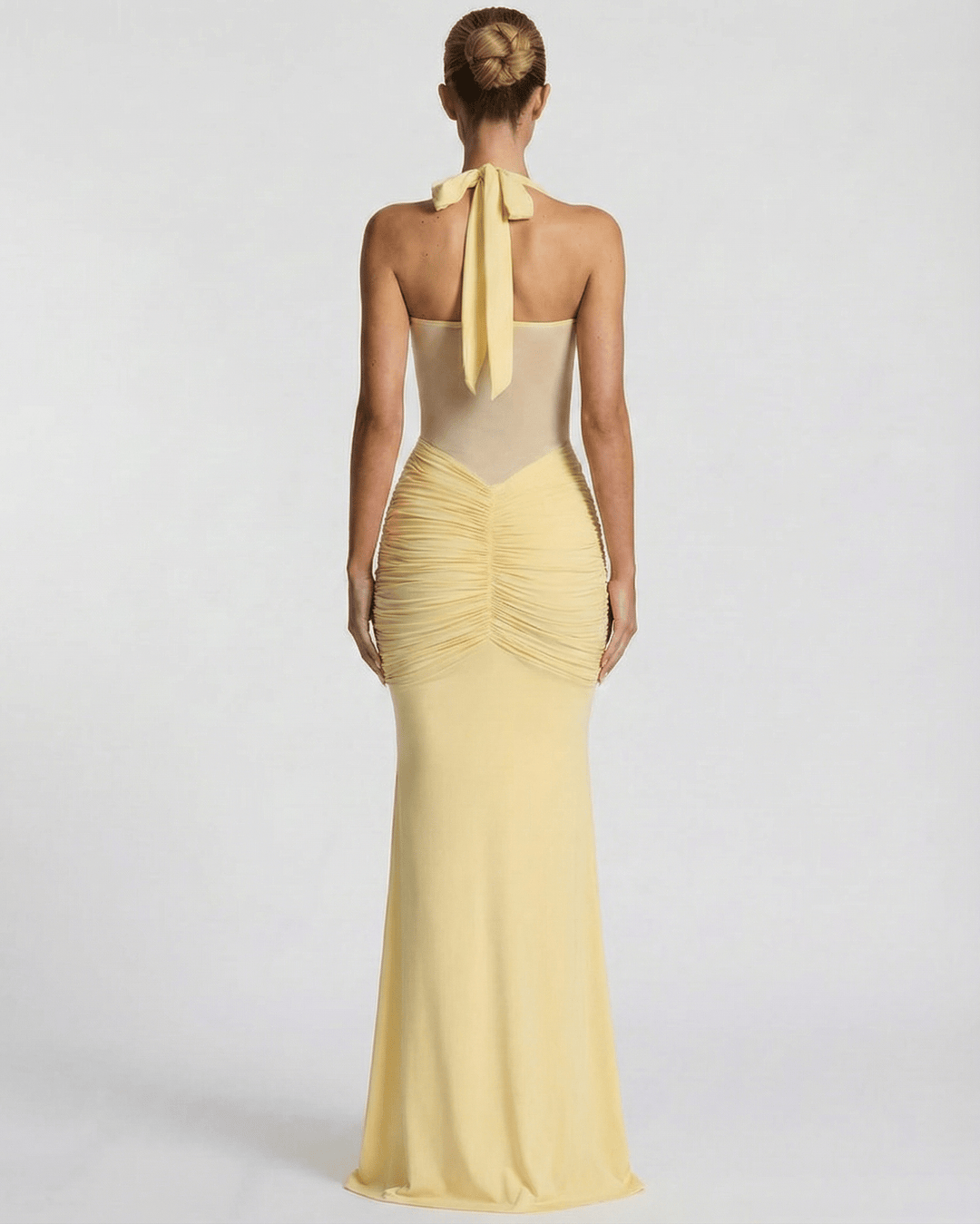 Duttini | Lightweight Blue Fit and Flare Maxi Dress for Women