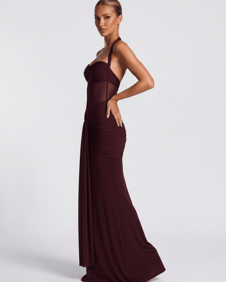 Duttini | Maxi Dress for Women in Lightweight Fabric, Relaxed Fit, Black