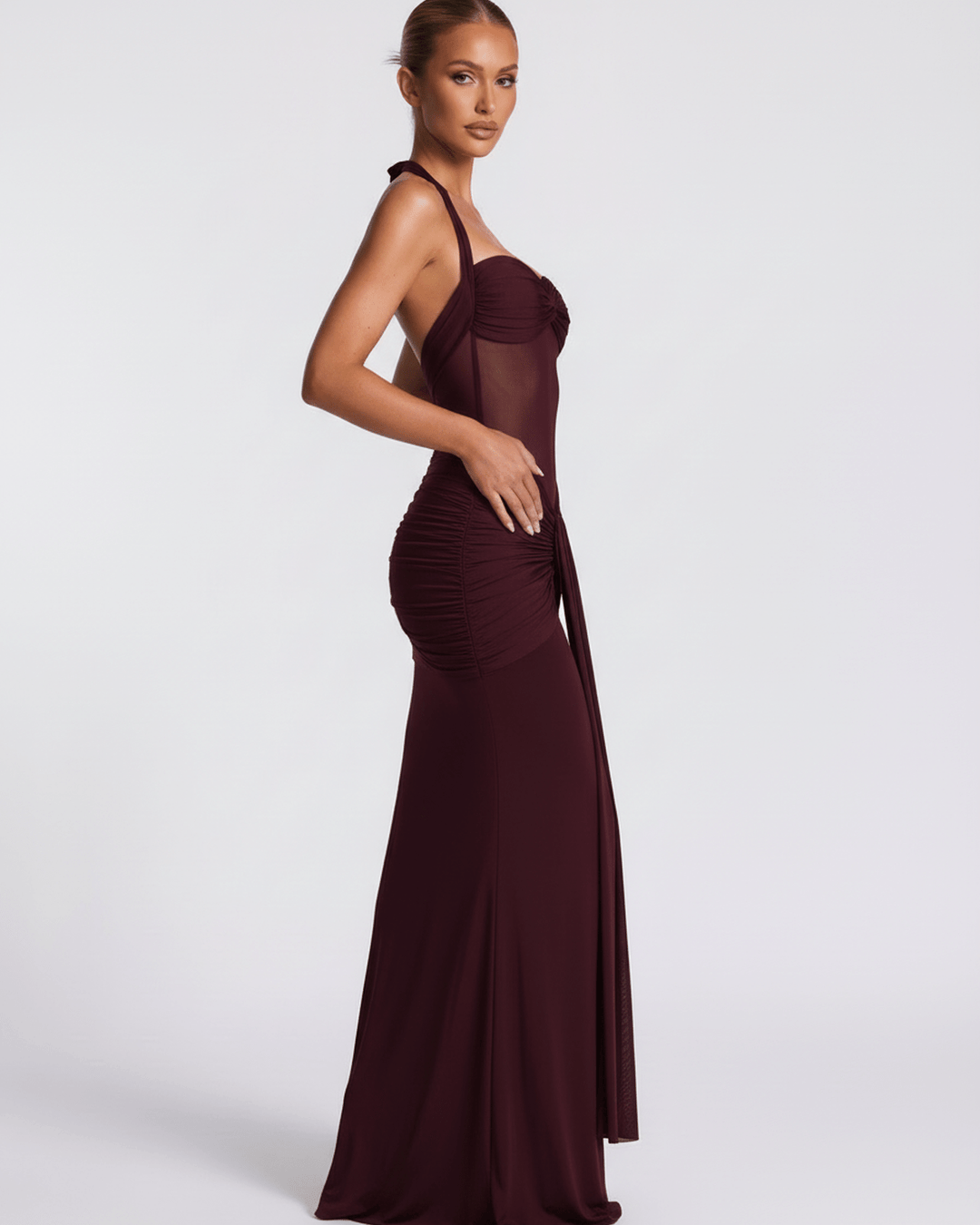 Duttini | Maxi Dress for Women in Lightweight Fabric, Relaxed Fit, Black