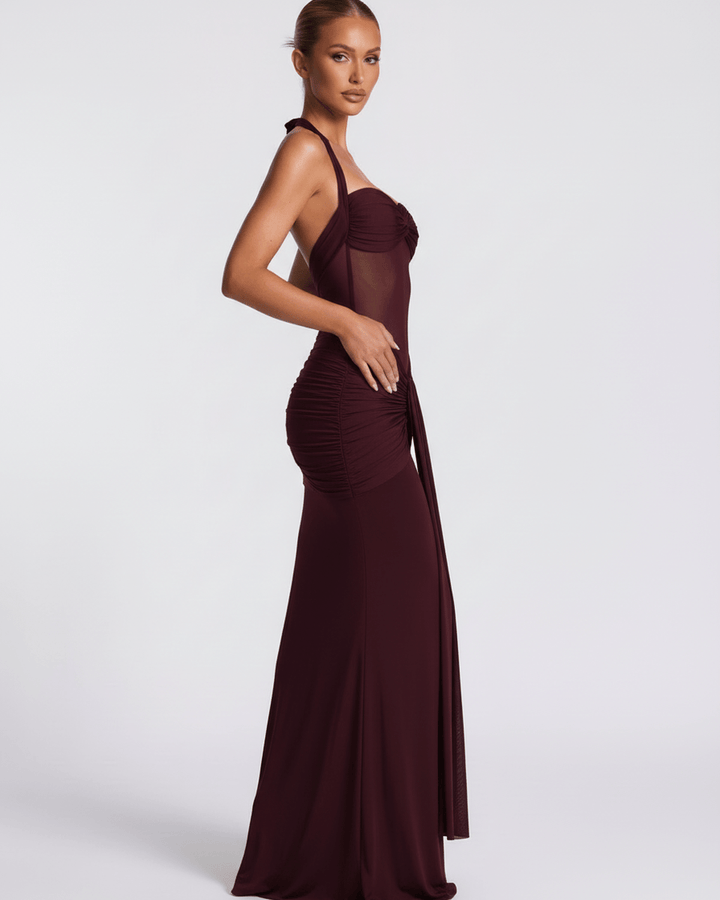 Duttini | Maxi Dress for Women in Lightweight Fabric, Relaxed Fit, Black