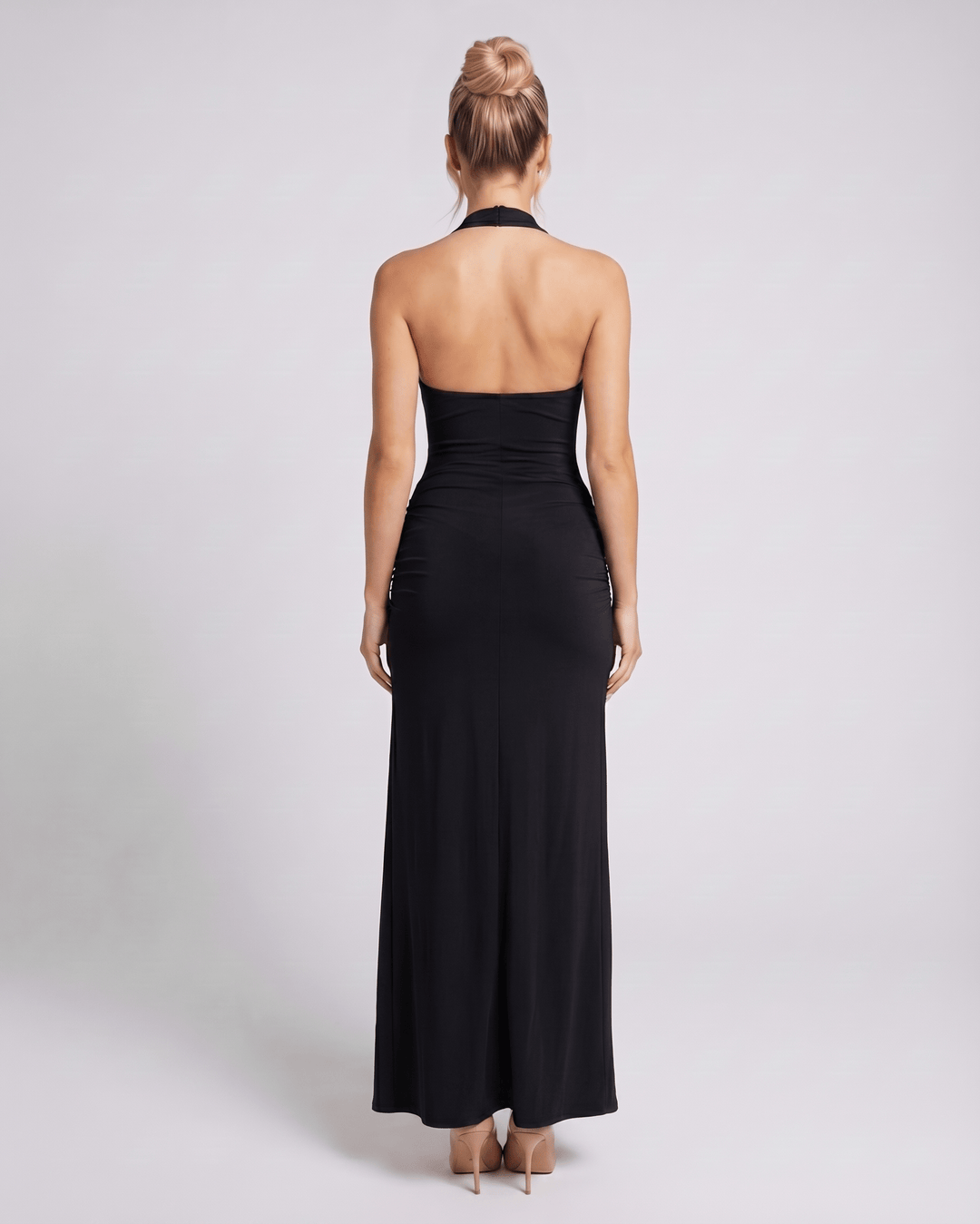 Duttini | Black Maxi Dress for Women, Elegant Fit