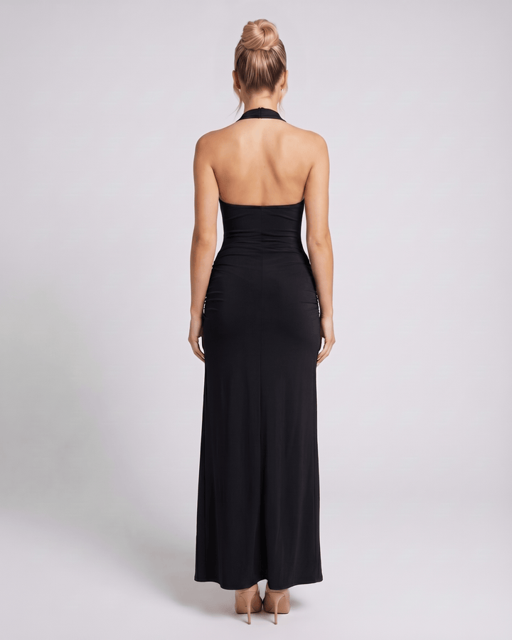 Duttini | Black Maxi Dress for Women, Elegant Fit