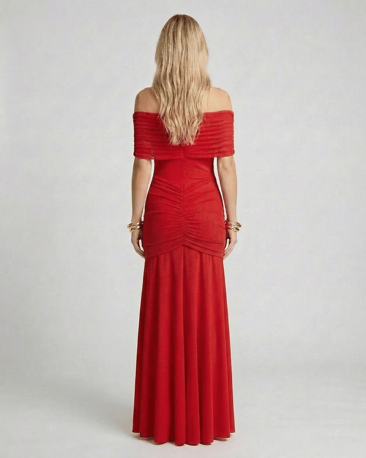 Duttini | Black Fit and Flare Maxi Dress for Women