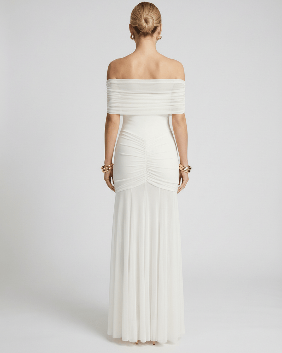 Duttini | Black Fit and Flare Maxi Dress for Women