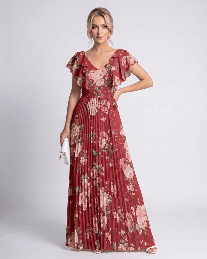 Duttini | Maxi Dress for Women in Lightweight Fabric, Relaxed Fit, Blue