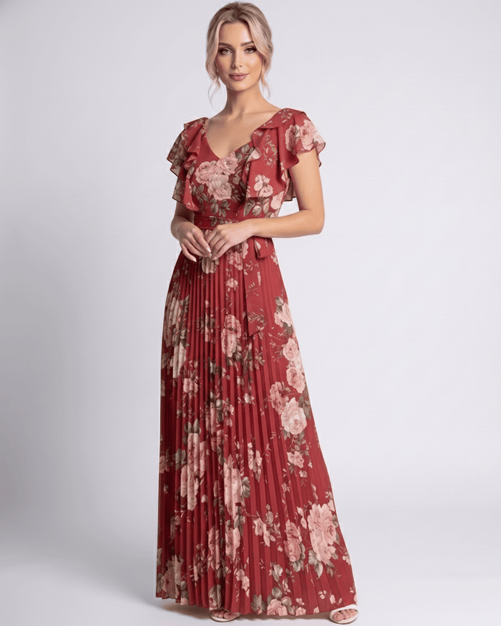 Duttini | Maxi Dress for Women in Lightweight Fabric, Relaxed Fit, Blue