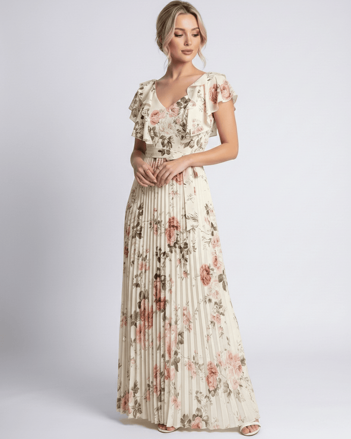 Duttini | Maxi Dress for Women in Lightweight Fabric, Relaxed Fit, Blue