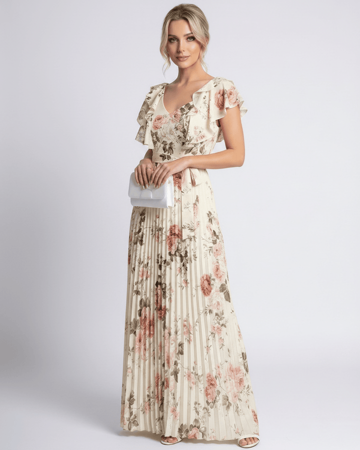 Duttini | Maxi Dress for Women in Lightweight Fabric, Relaxed Fit, Blue