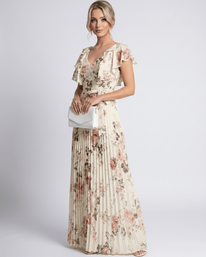 Duttini | Maxi Dress for Women in Lightweight Fabric, Relaxed Fit, Blue