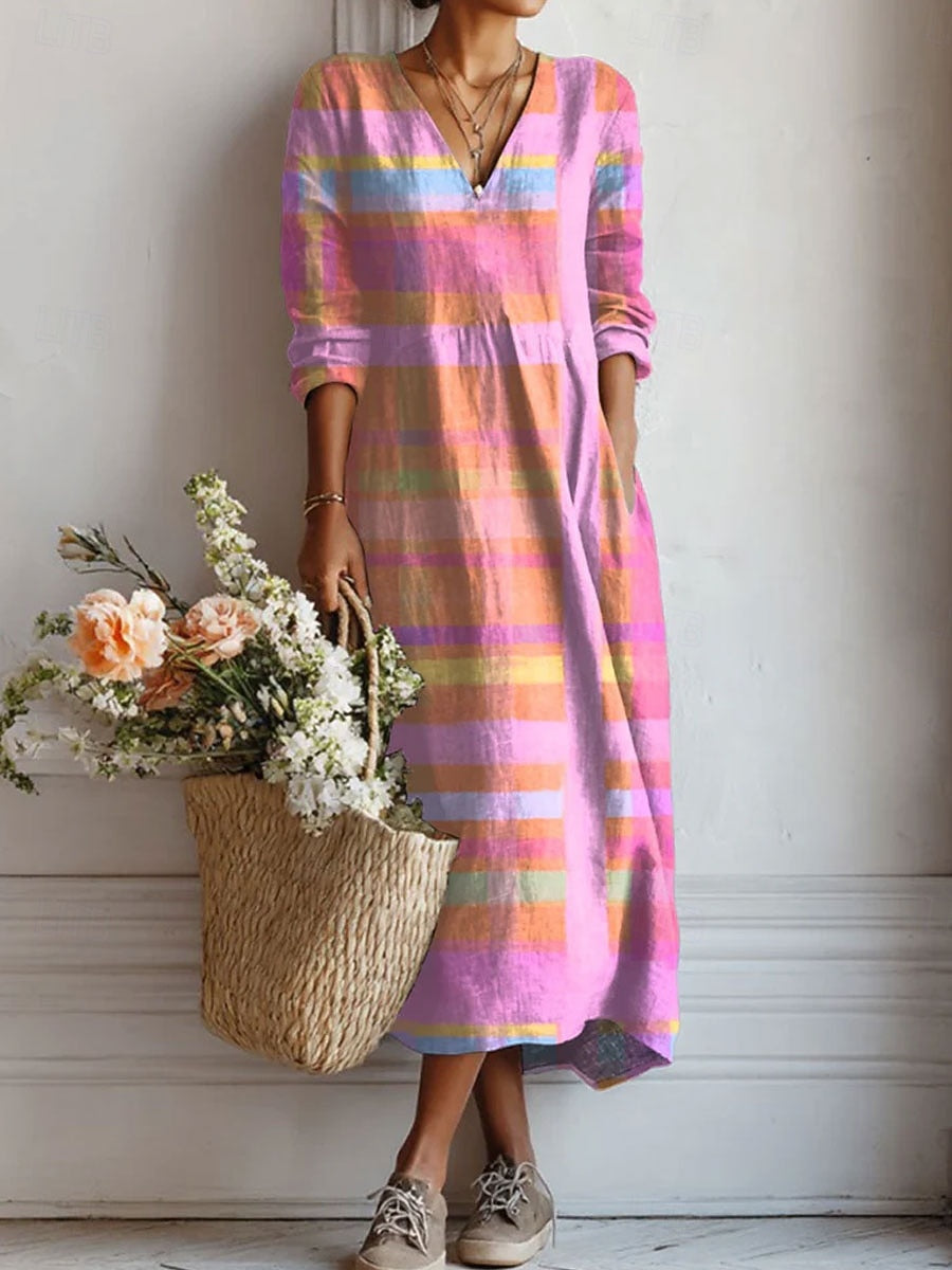 Duttini | Comfort Dress for Women in Soft Fabric, Relaxed Fit, Classic Style