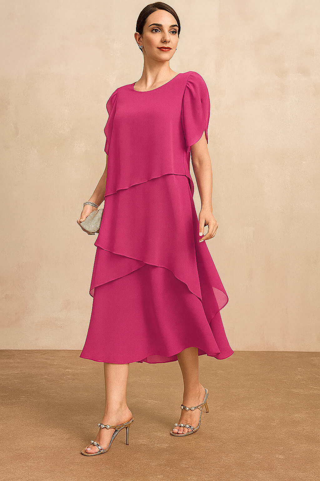 Duttini | Classic Chiffon Dress in a Flattering Cut