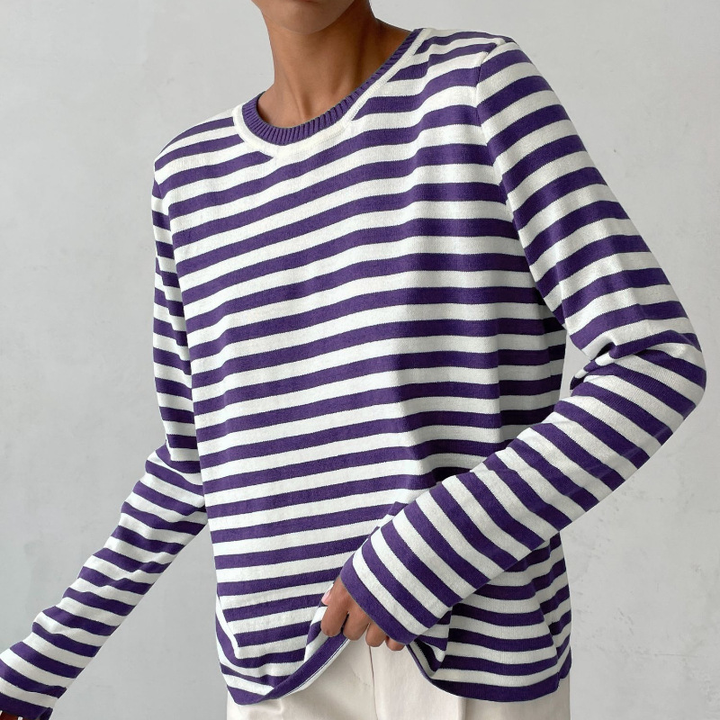 Duttini | Elegant Striped Summer T-Shirt Made to Turn Heads