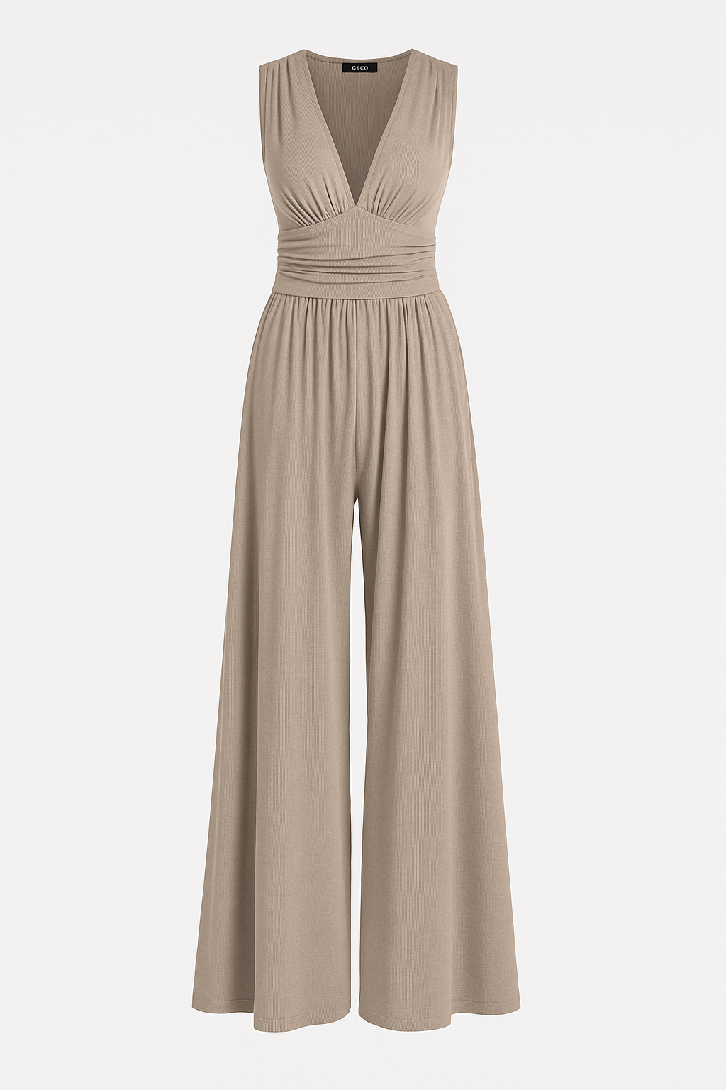 Duttini | Flowing Stretch Comfort Wide-Leg Jumpsuit