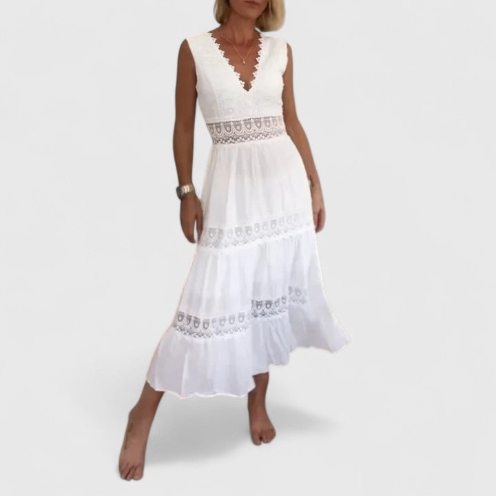 Duttini | Elegant Midi Dress for Women in Soft Fabric, Fitted, Black