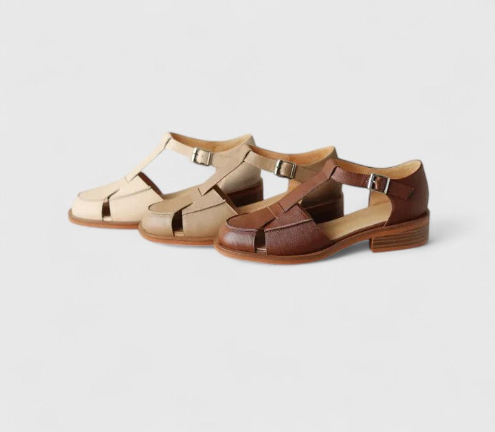 Duttini | Comfort-Fit Closed-Toe T-Strap with a Comfort Fit