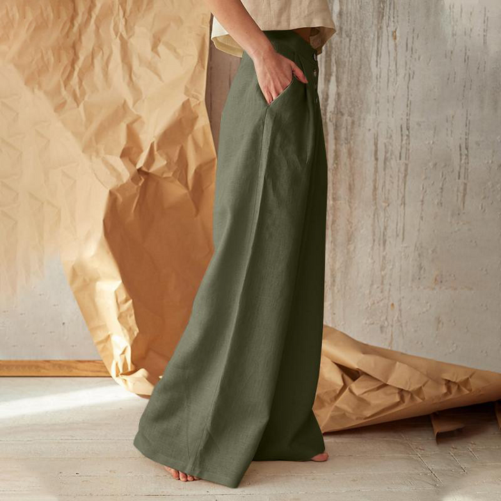 Duttini | Cotton Wide-Leg Pant