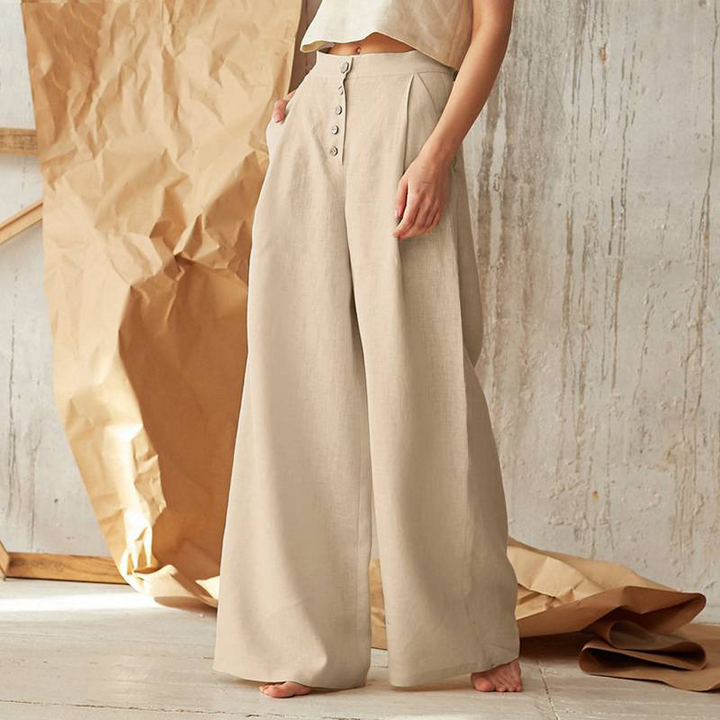 Duttini | Cotton Wide-Leg Pant