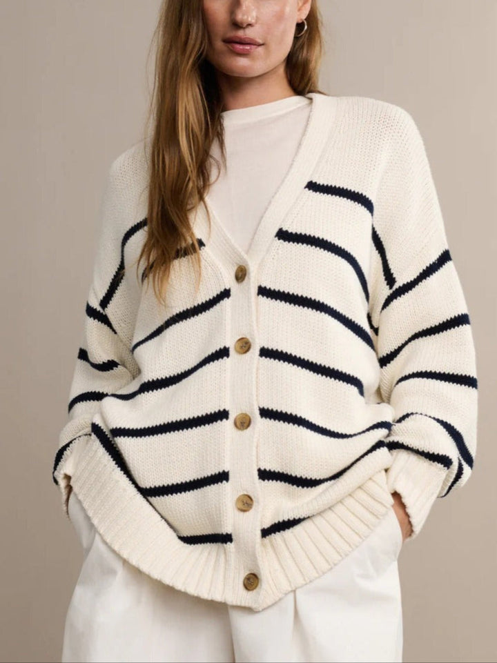 Duttini | Organic Striped Cardigan