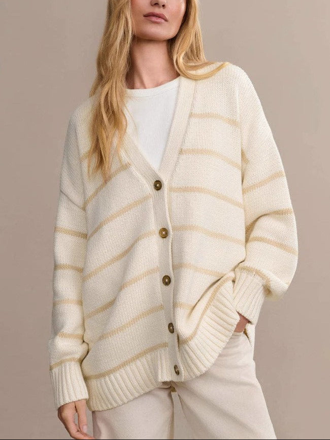 Duttini | Organic Striped Cardigan