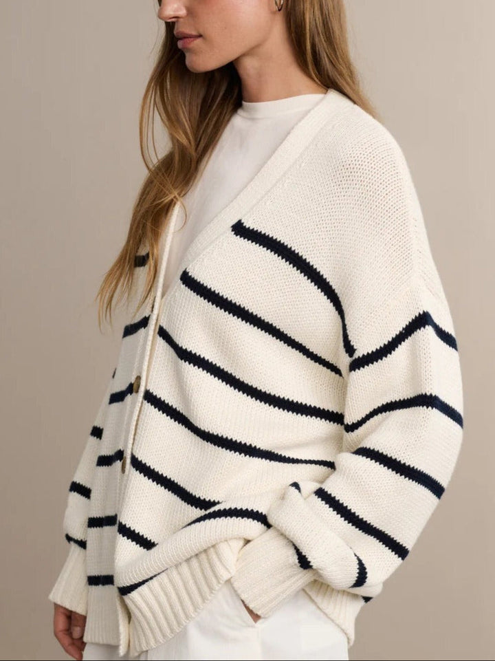 Duttini | Organic Striped Cardigan