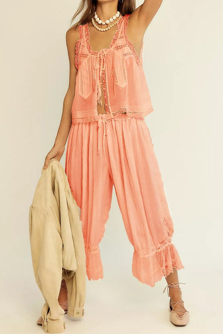 Duttini | Lace Two-Piece Set
