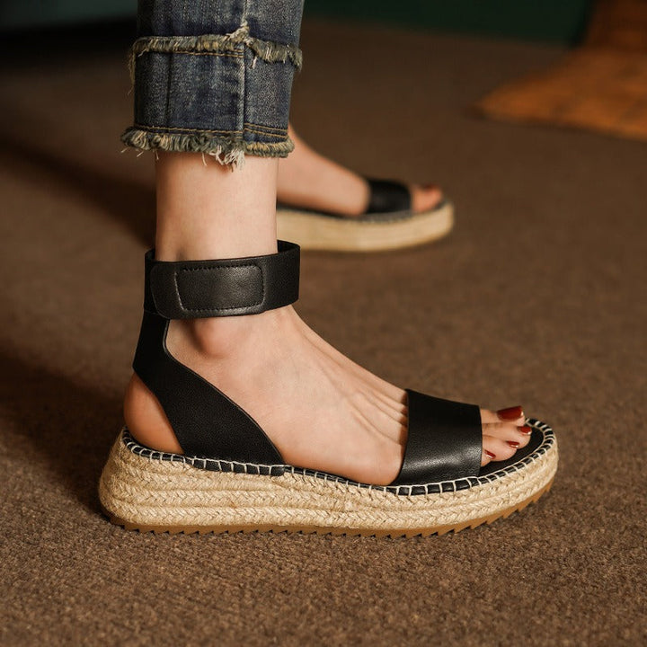 Duttini | Women's Leather Strap Sandals