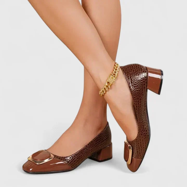 Duttini | Supportive Block Heel Closed Toe with a Comfort Fit