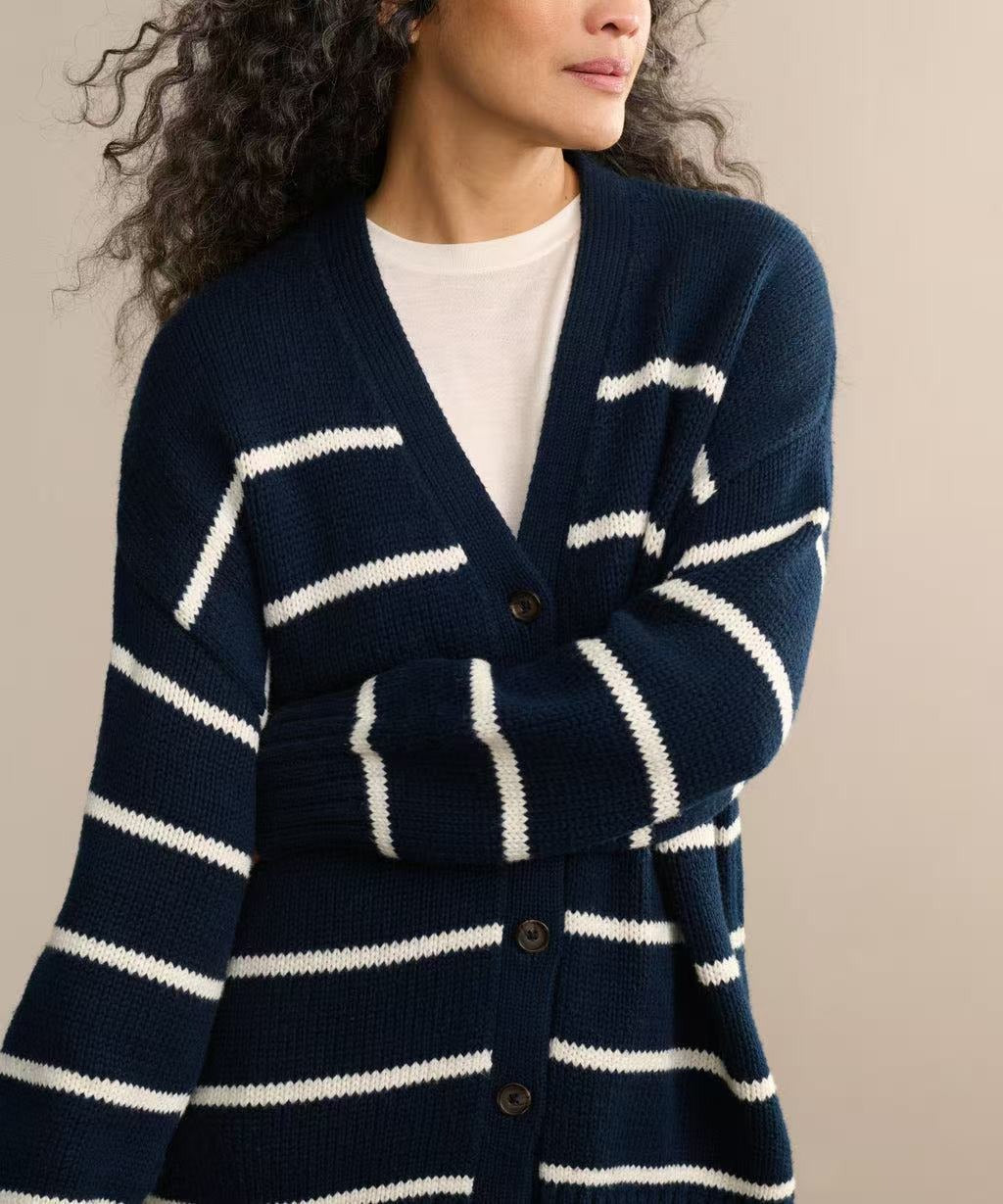 Duttini | Organic Striped Cardigan