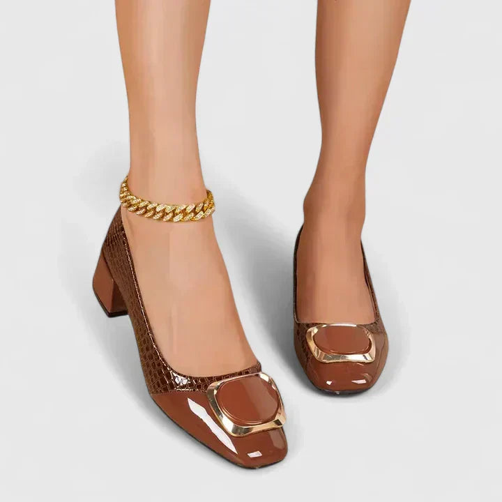 Duttini | Supportive Block Heel Closed Toe with a Comfort Fit