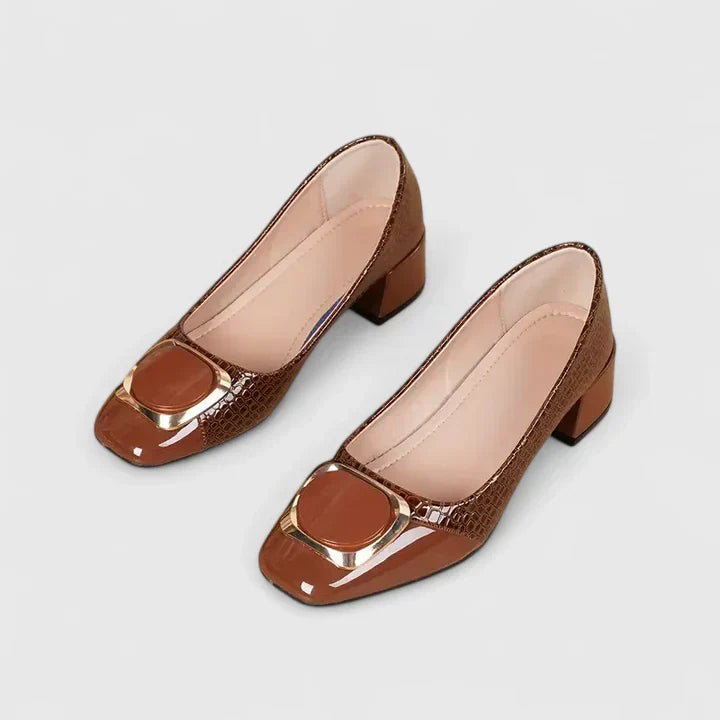 Duttini | Supportive Block Heel Closed Toe with a Comfort Fit