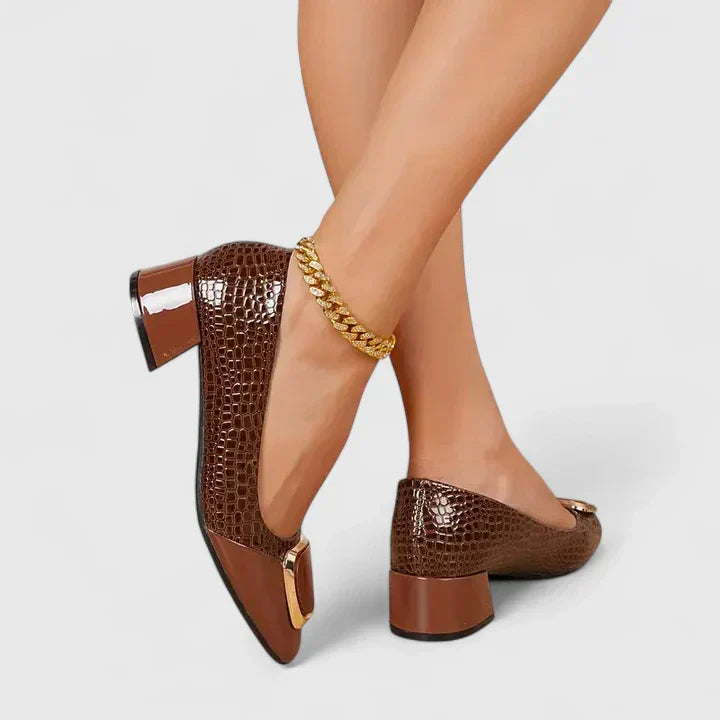 Duttini | Supportive Block Heel Closed Toe with a Comfort Fit